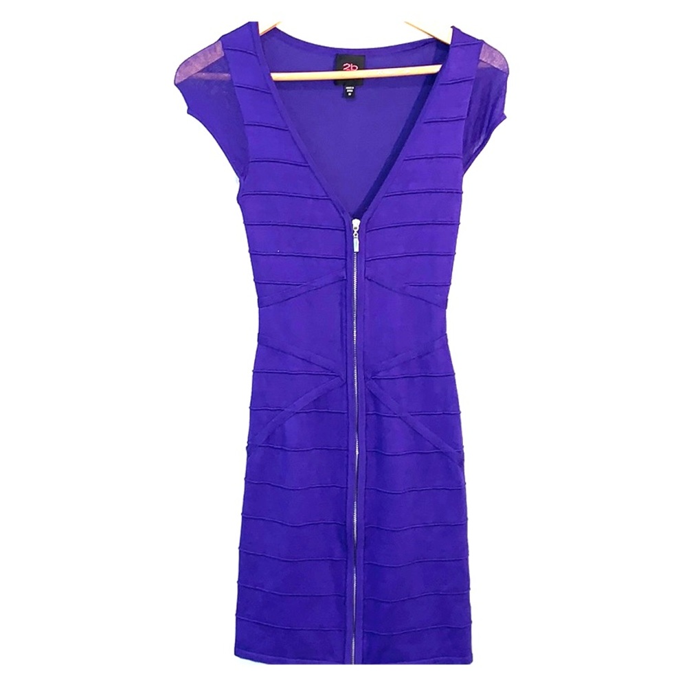 2B BEBE purple dress size M